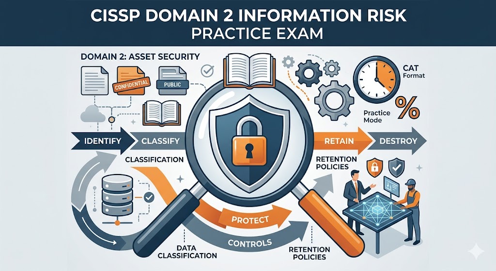 CISSP Domain 2 – Information Risk Management Practice Test Banner
