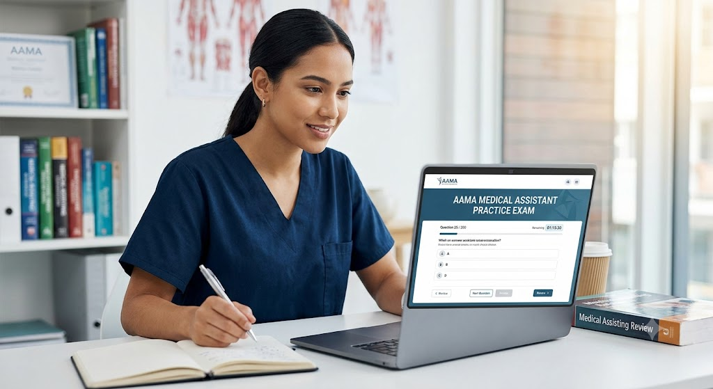 American Association of Medical Assistants (AAMA) Board Practice Exam Banner