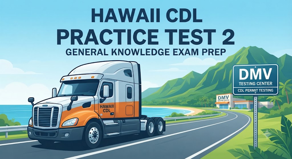 Hawaii CDL Practice Test 2 Banner