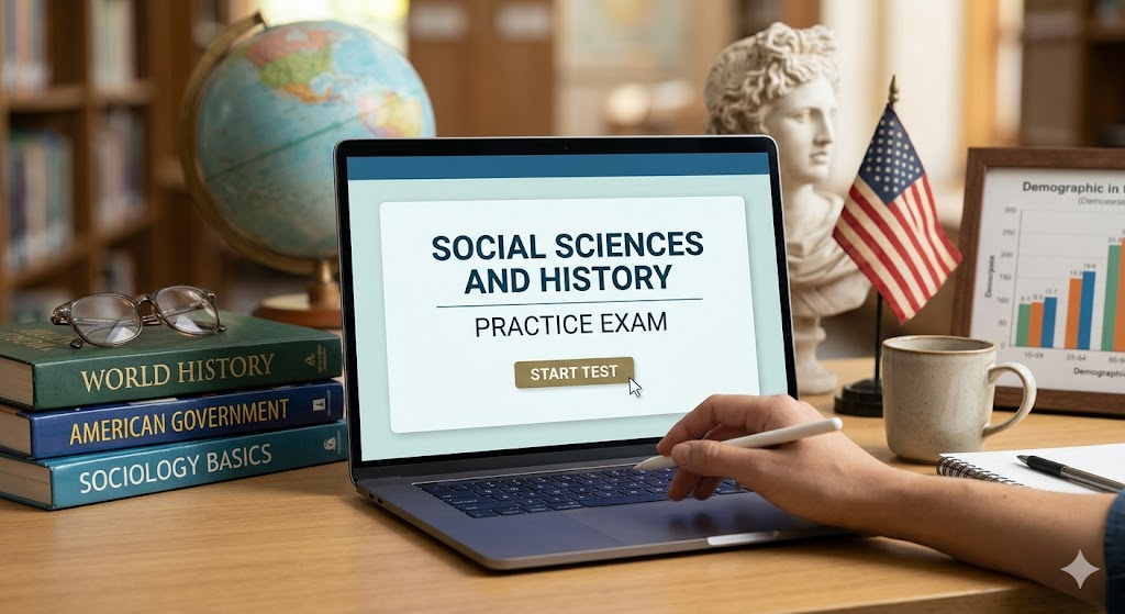 Social Sciences and History Practice Test 2026 | Exam Prep Questions and Answers Banner