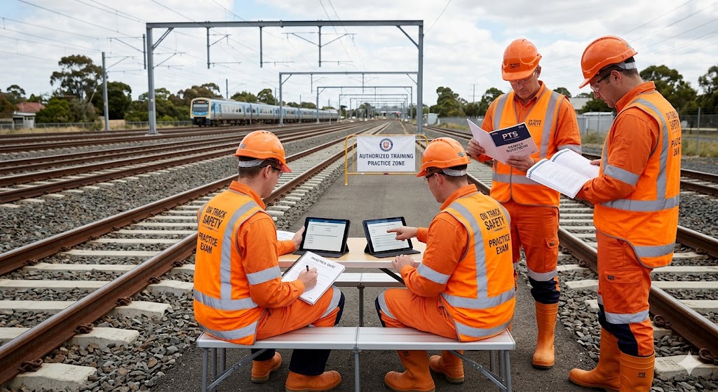 On Track Safety Practice Exam Banner