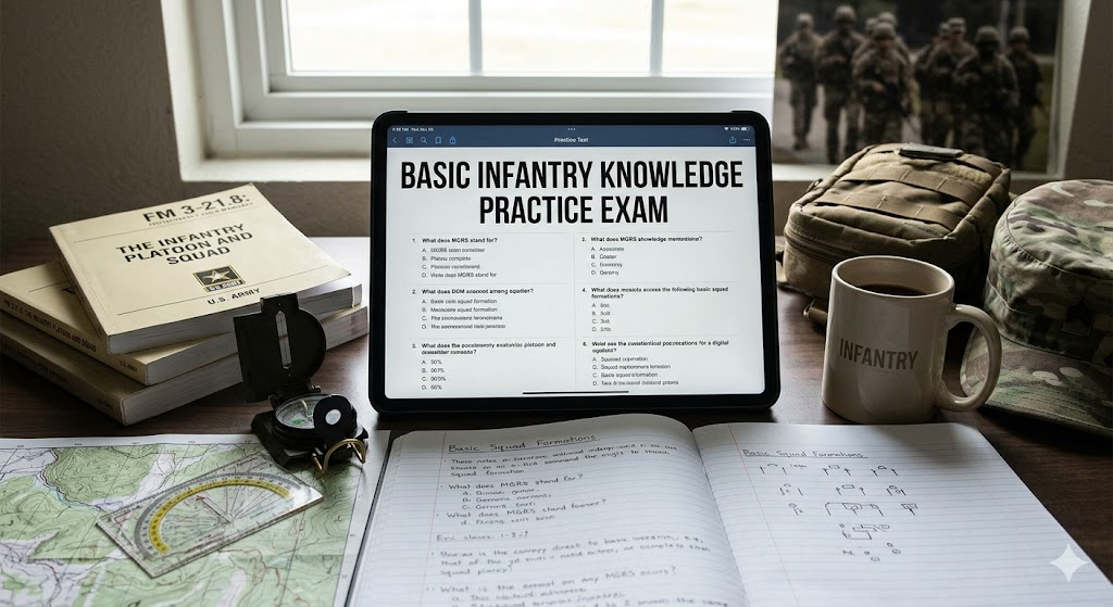 Basic Infantry Knowledge Practice Test Banner