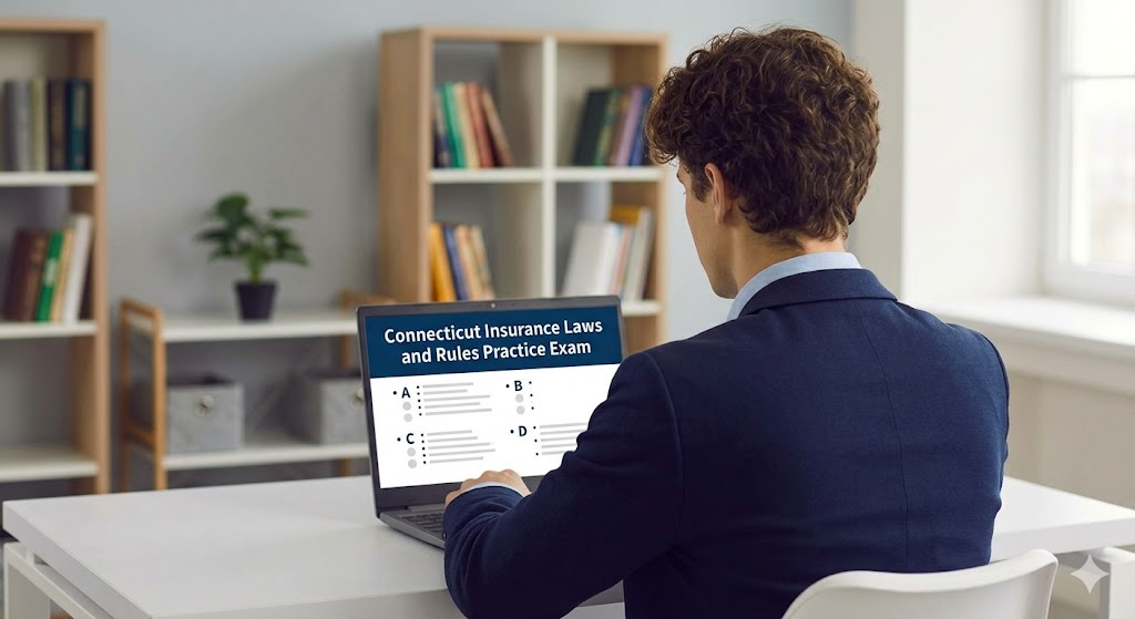 Connecticut Insurance Laws and Rules Practice Exam Banner