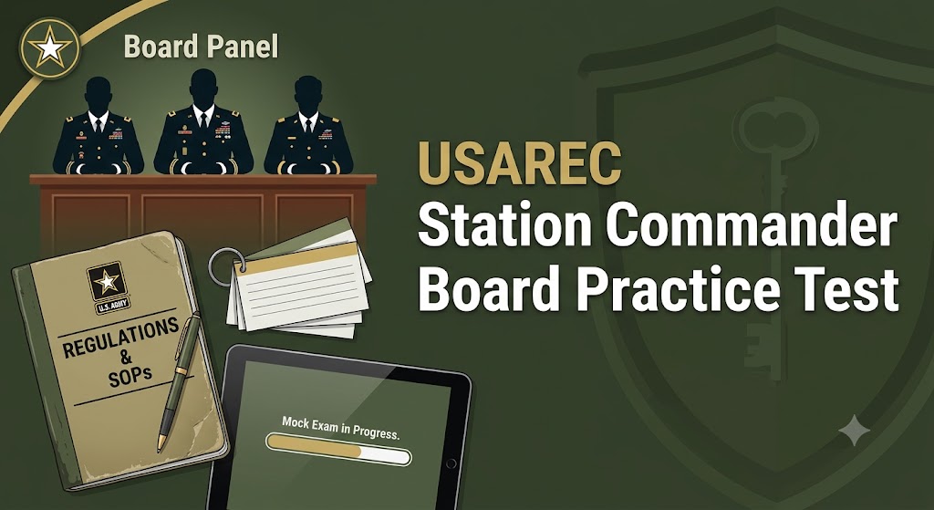 USAREC Station Commander Board Practice Test Banner
