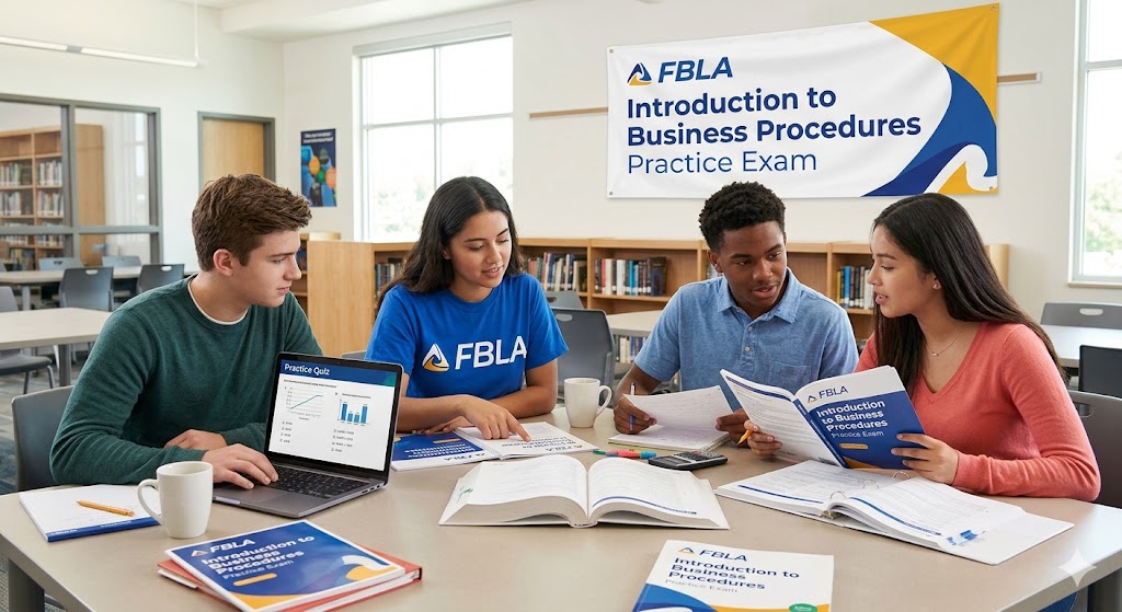FBLA Introduction to Business Procedures Practice Exam Banner