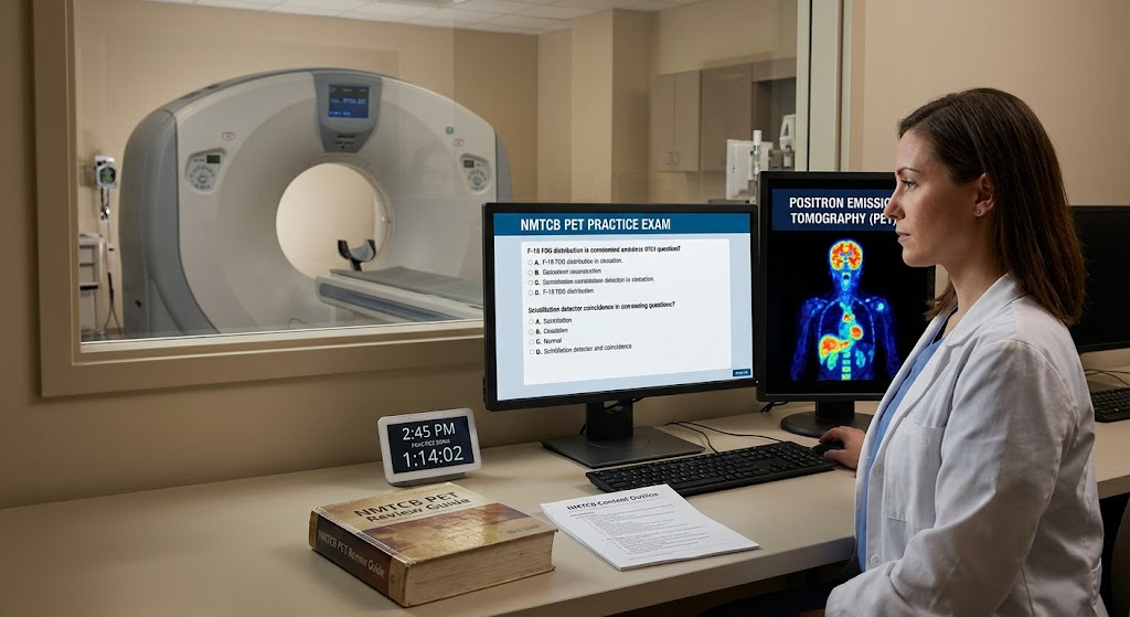 NMTCB Positron Emission Tomography (PET) Practice Exam Banner
