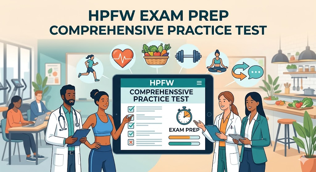 Health Promotion, Fitness, and Wellness (HPFW) Comprehensive Practice Test Banner