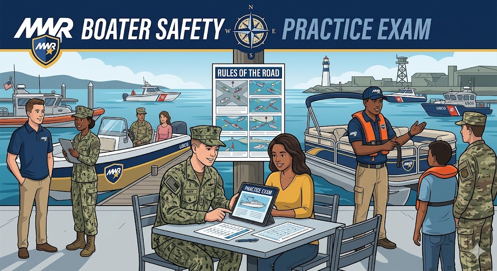Morale, Welfare, and Recreation (MWR) Boater Safety Practice Exam Banner