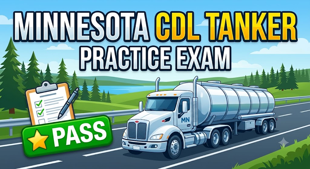 Minnesota CDL Tanker Practice Test Banner