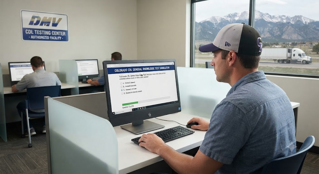 Colorado CDL General Knowledge Test Simulator Banner