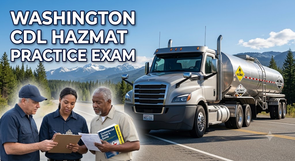 Washington CDL Hazmat Practice Test Banner