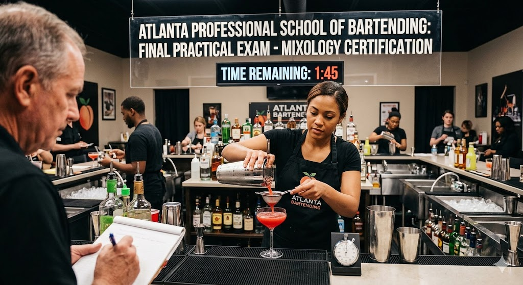 Atlanta Professional School of Bartending Practice Test Banner