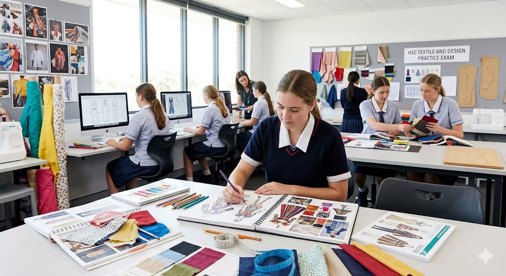 HSC Textile and Design Practice Exam Banner