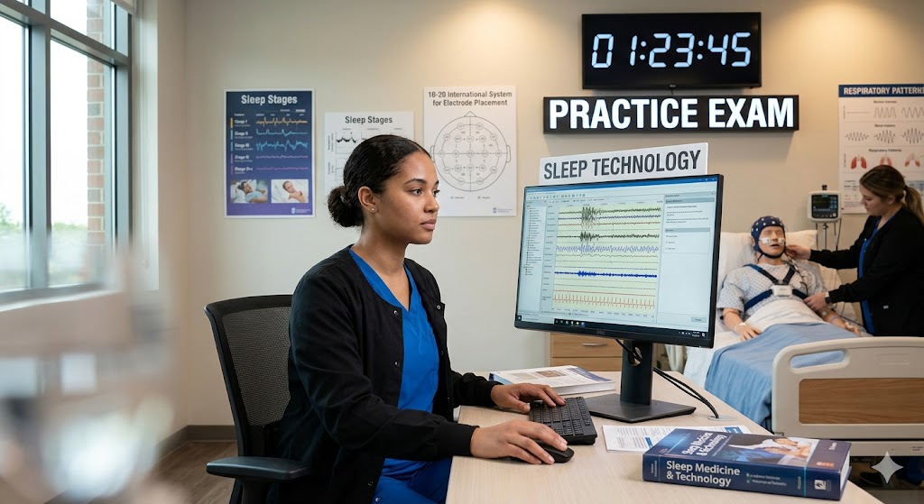 Certified Polysomnographic Technician (CPSGT) and Registered Polysomnographic Technologist (RPSGT) Practice Exam Banner