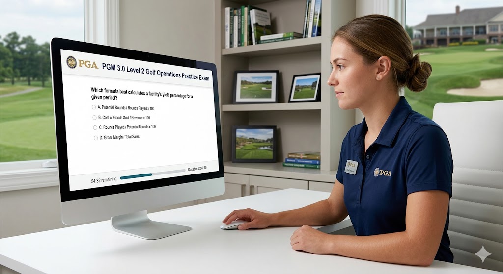 PGA PGM 3.0 Level 2 Golf Operations Practice Test Banner