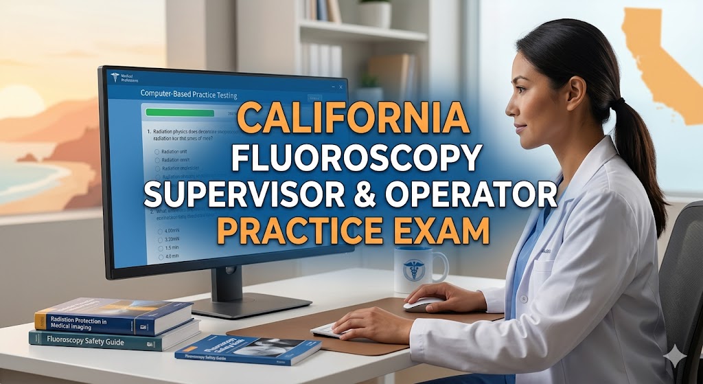 California Fluoroscopy Supervisor and Operator Practice Test Banner