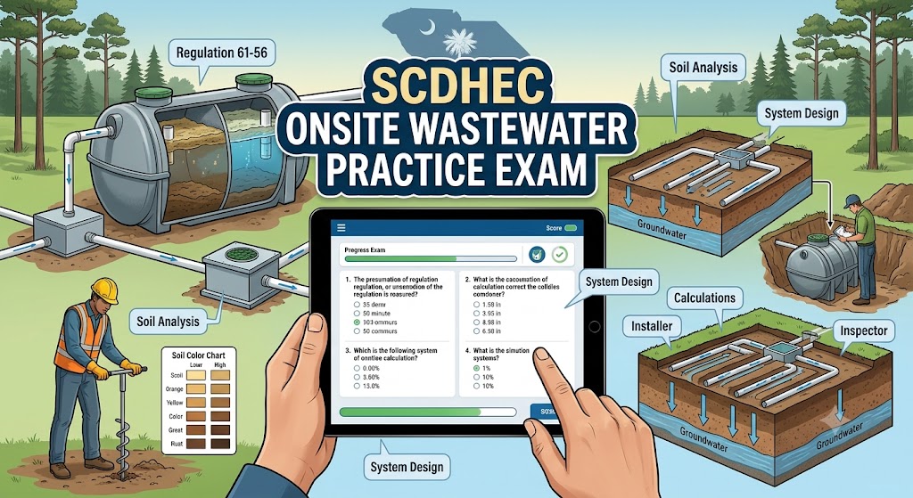 SCDHEC Onsite Wastewater Systems (Regulation 61‑56) Practice Test Banner