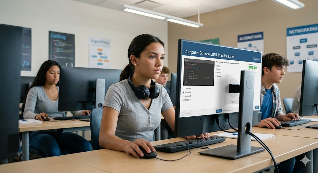 Computer Science EOPA Practice Exam Banner