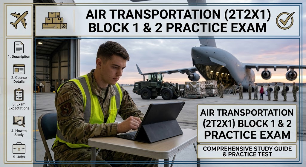 Air Transportation (2T2X1) Block 1 & 2 Practice Test Banner