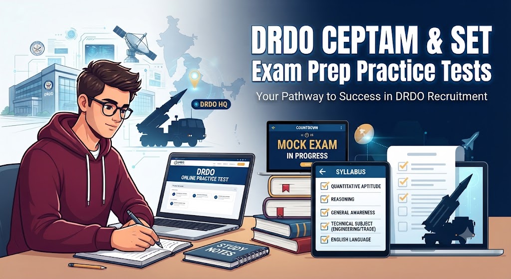 Drdo Practice Test & Exam Prep | India Banner