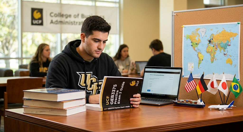 University of Central Florida (UCF) GEB3375 Intro to International Business Practice Exam 2 Banner