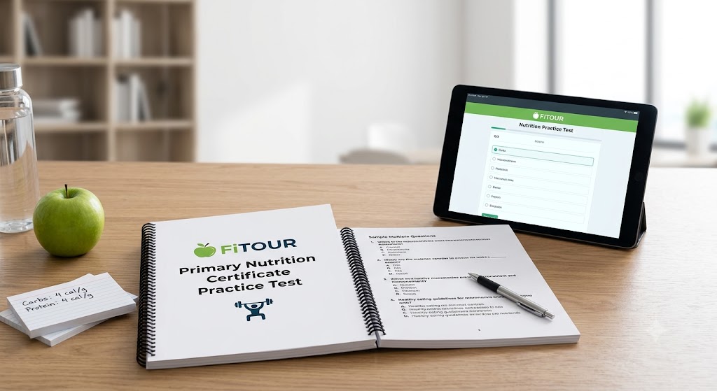 FiTOUR Primary Nutrition Certificate Practice Test Banner