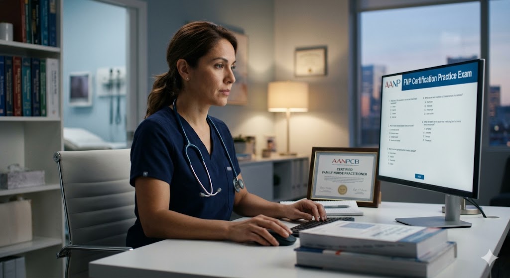 AANP FNP Certification Practice Exam Banner