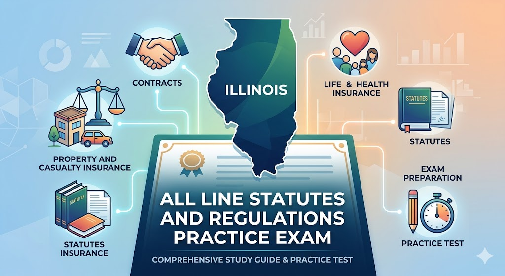 Illinois All Line Statutes and Regulations Practice Test Banner