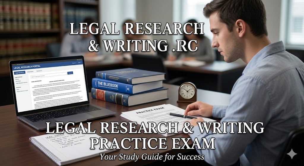 Legal Research & Writing Practice Exam Banner