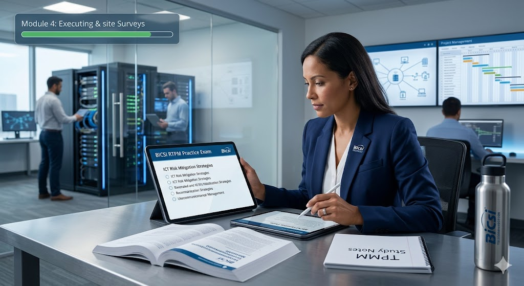 BICSI Registered Telecommunications Project Manager (RTPM) Practice Exam Banner