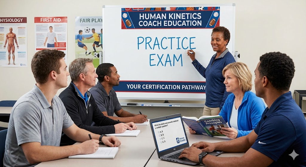 Human Kinetics Coach Education Practice Exam Banner