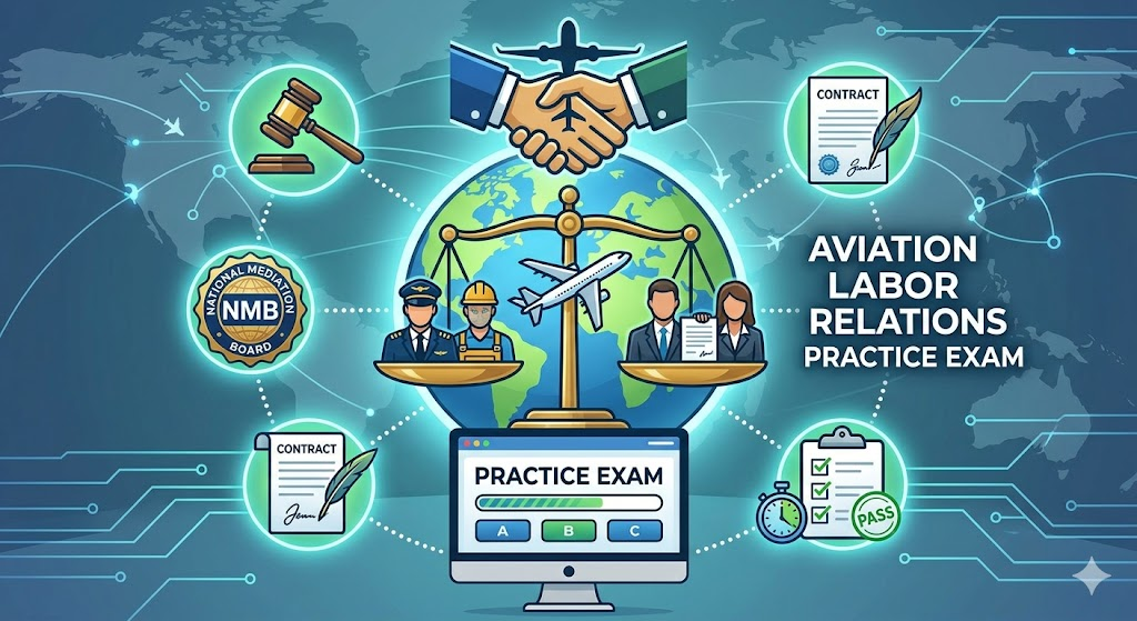 Aviation Labor Relations Practice Exam Banner