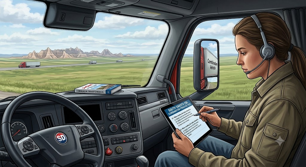 South Dakota CDL Combination Practice Test Banner