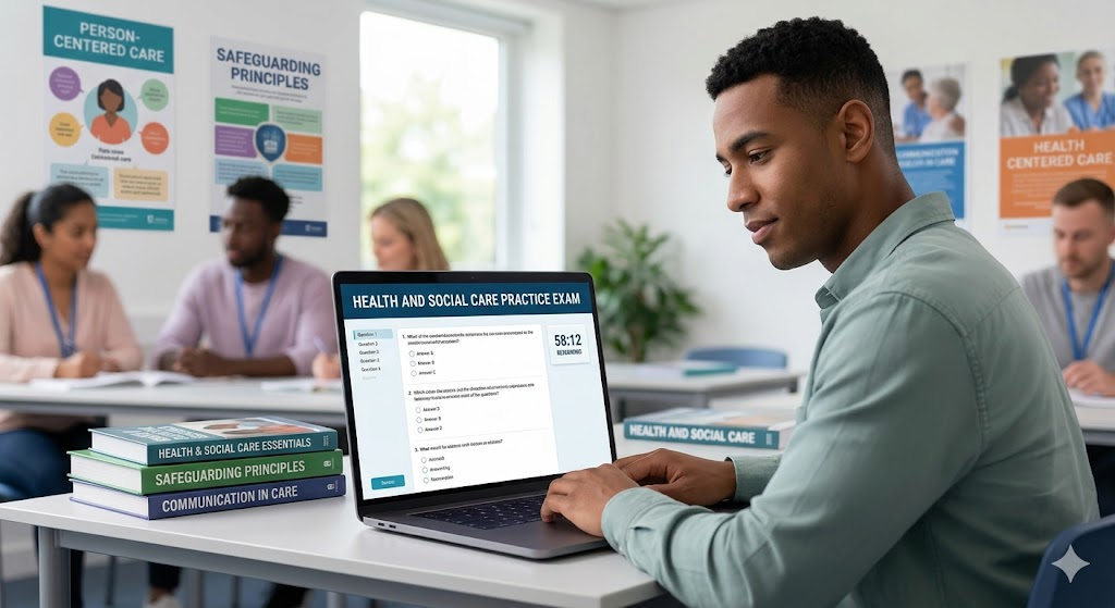 Health and Social Care Practice Test Banner