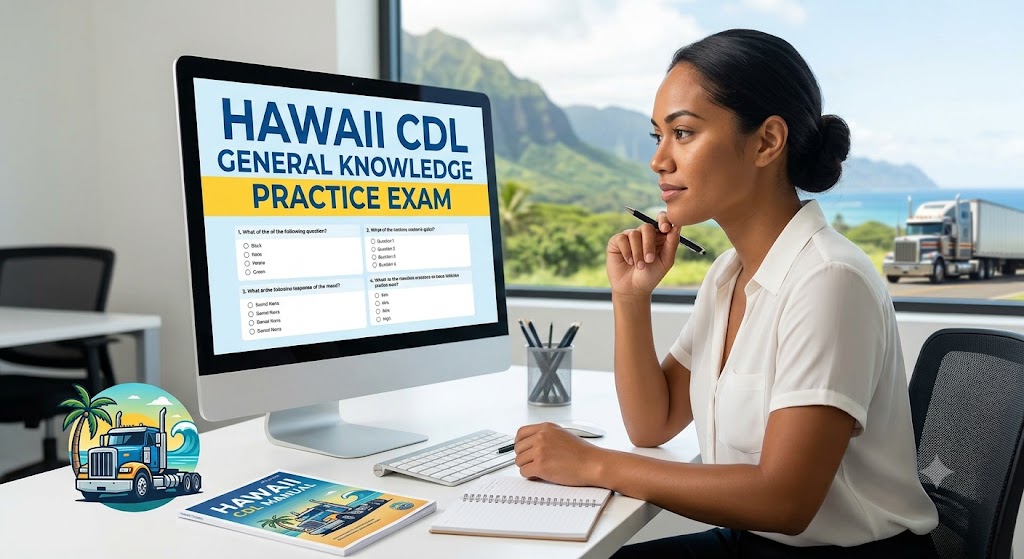 Hawaii CDL General Knowledge Test Simulator Banner