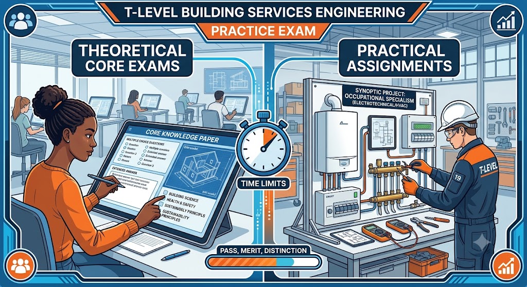 T-Level Building Services Engineering Practice Exam Banner