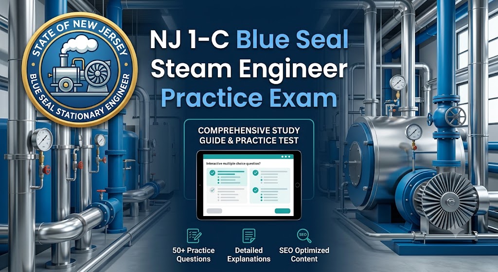 NJ 1‑C Blue Seal Steam Engineer Practice Exam Banner