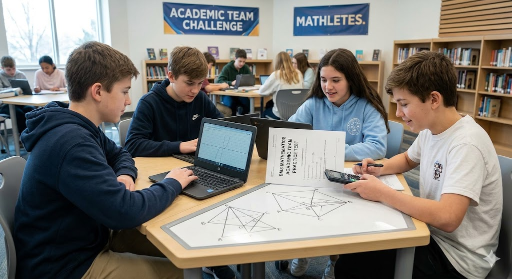 BMS Mathematics Academic Team Practice Test Banner