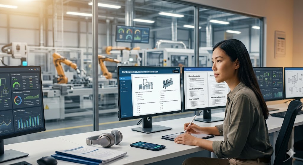 Maintenance/Production Control Practice Exam Banner