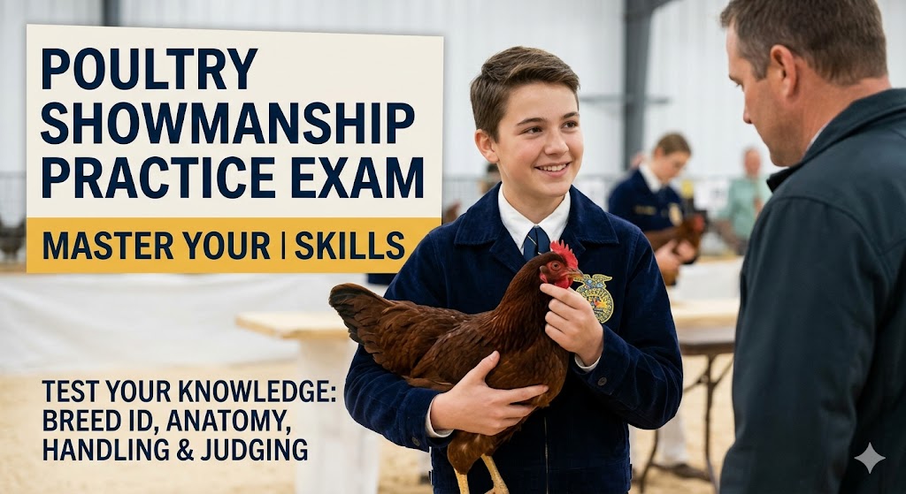 Poultry Showmanship Practice Test Banner