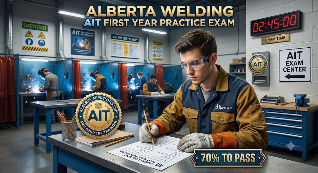 Alberta Welding  AIT First Year Practice Exam Banner