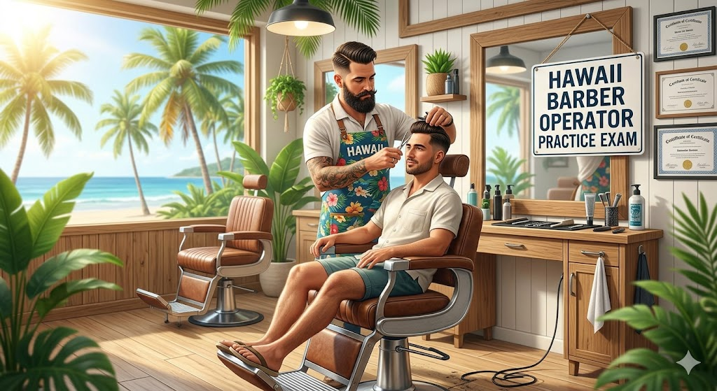 Hawaii Barber Operator Practice Exam Banner