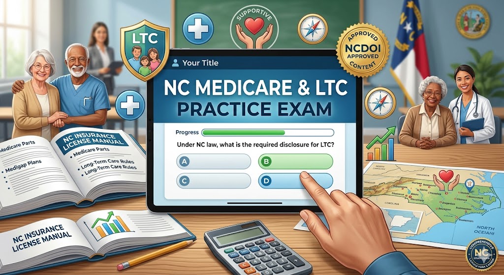 NC Medicare & LTC Practice Exam Banner