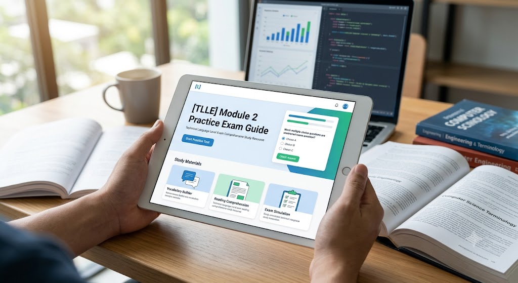 Technical Language Level Exam (TLLE) Module 2 Practice Test Banner