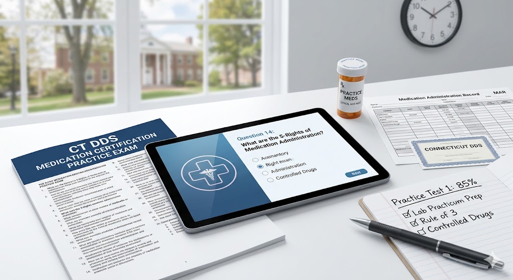 Connecticut DDS Medication Certification Practice Exam Banner