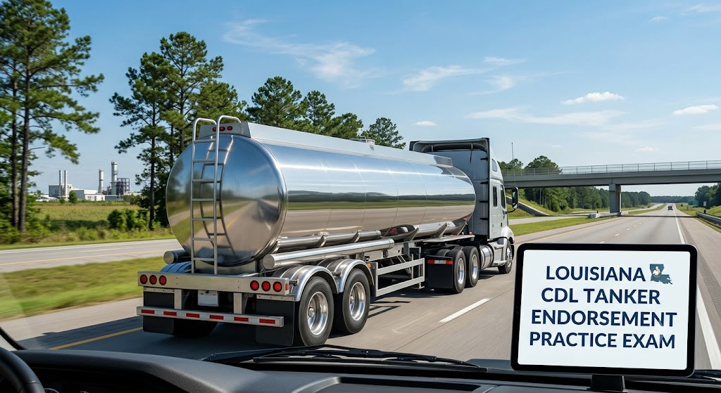 Louisiana CDL Tanker Practice Test Banner
