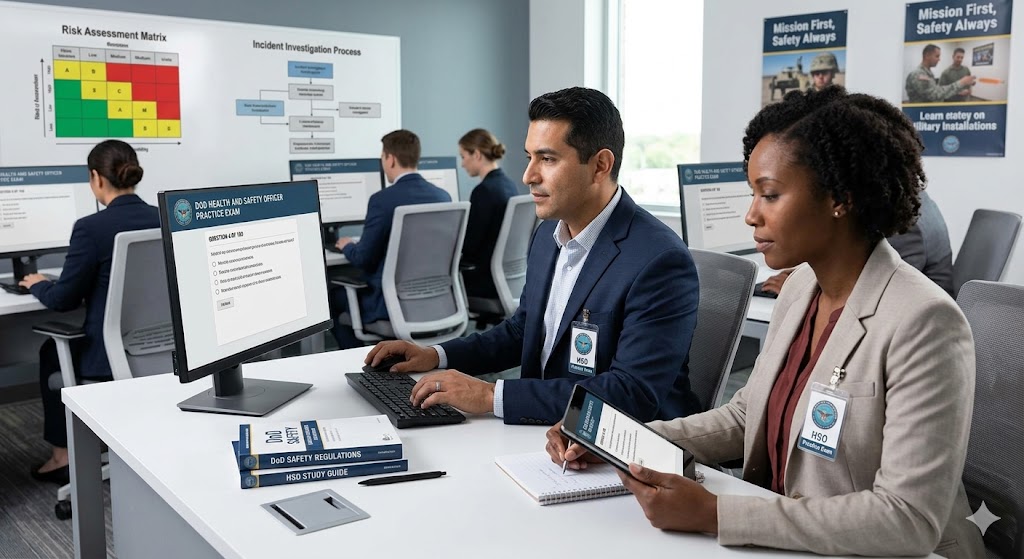 DoD Health and Safety Officer Certification Practice Exam Banner
