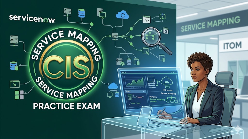 Certified Implementation Specialist (CIS) Service Mapping Practice Exam Banner