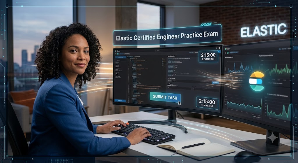 Elastic Practice Test & Exam Prep Banner