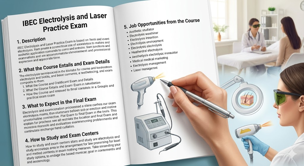 IBEC Electrolysis and Laser Practice Test Banner